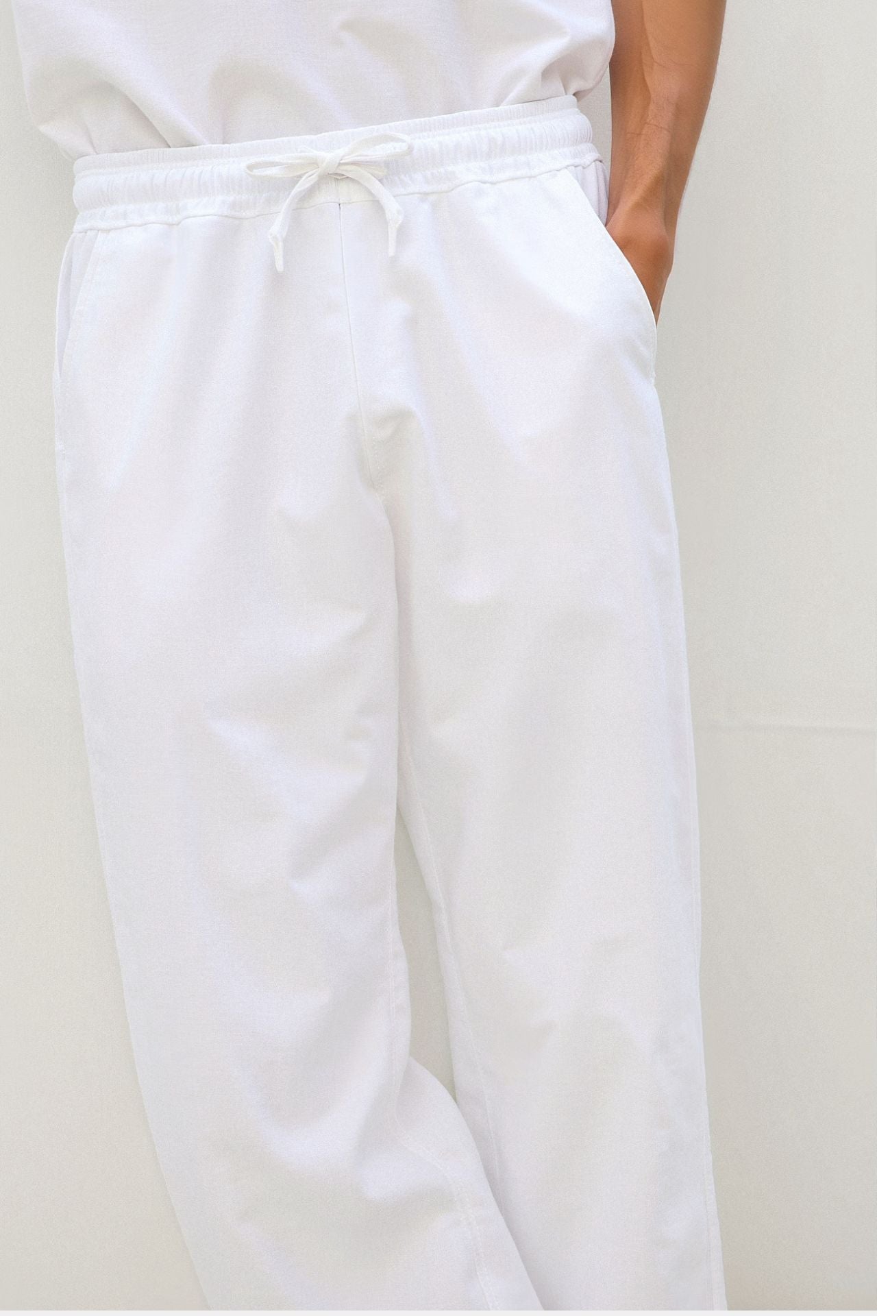 NOBA Hose aus Baumwoll- und Leinenmischung mit Kordelzug