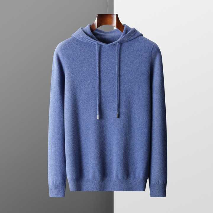 KAPUZENPULLOVER AUS 100 % KASCHMIR
