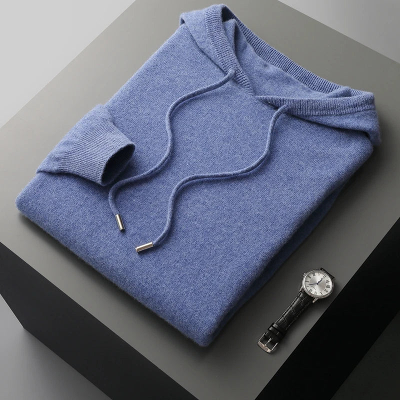 KAPUZENPULLOVER AUS 100 % KASCHMIR