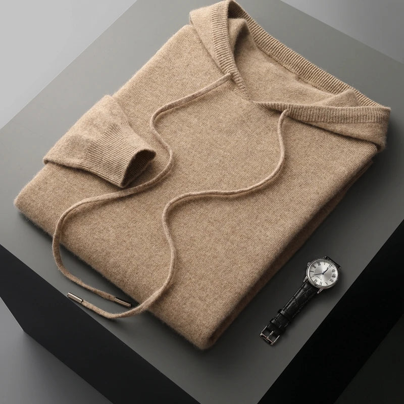 KAPUZENPULLOVER AUS 100 % KASCHMIR