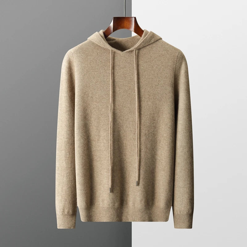 KAPUZENPULLOVER AUS 100 % KASCHMIR